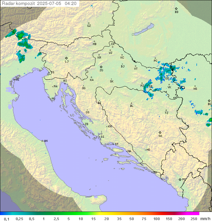 Padavine Hrvaška