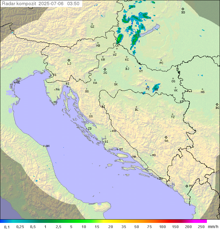 Padavine Hrvaška