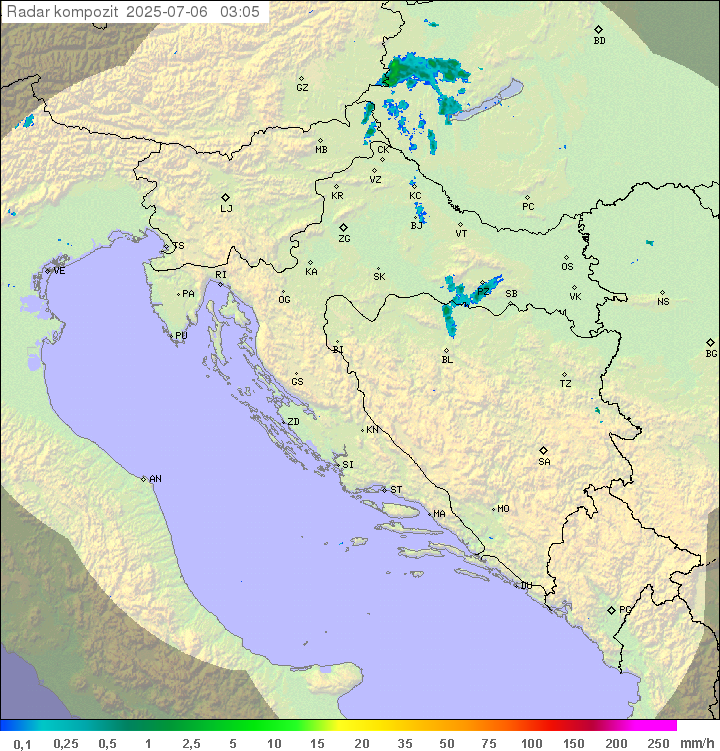 Padavine Hrvaška
