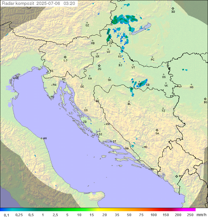 Padavine Hrvaška