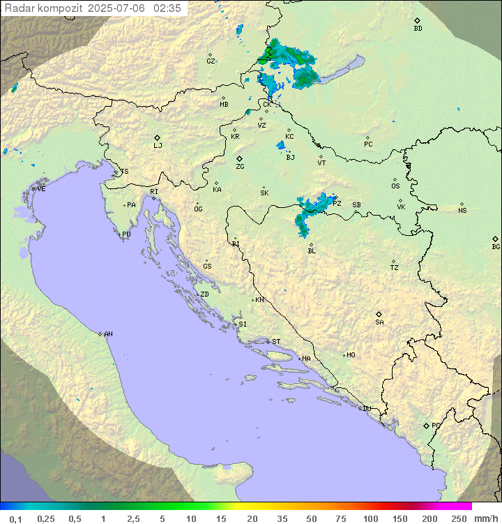 Padavine Hrvaška