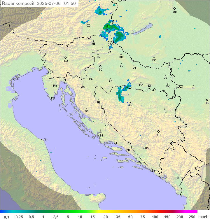 Padavine Hrvaška