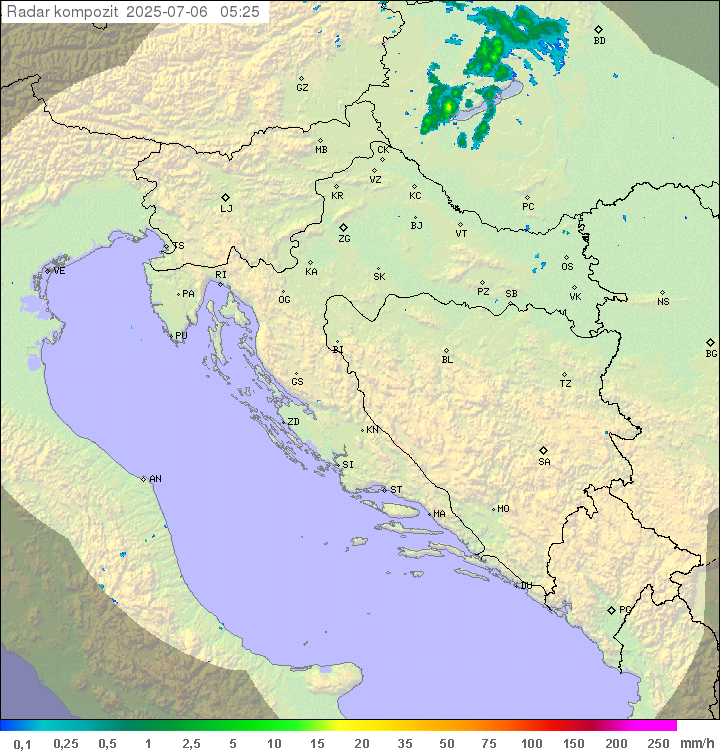 Padavine Hrvaška