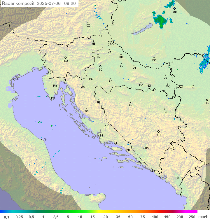 Padavine Hrvaška