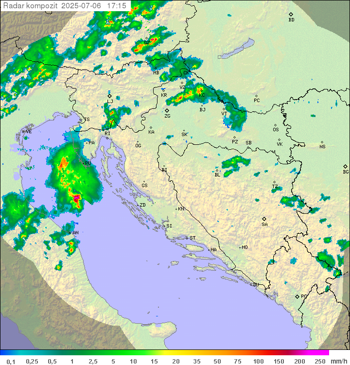 Padavine Hrvaška