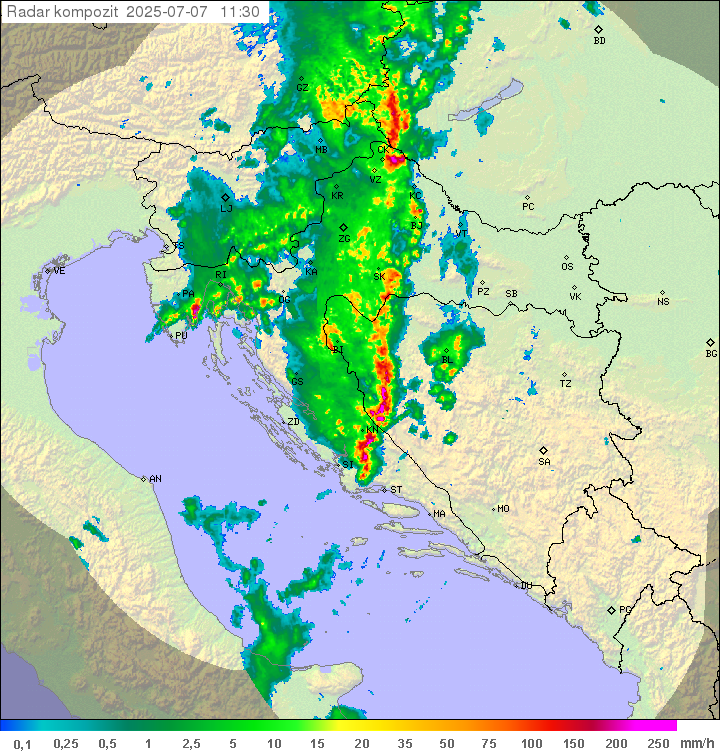 Padavine Hrvaška