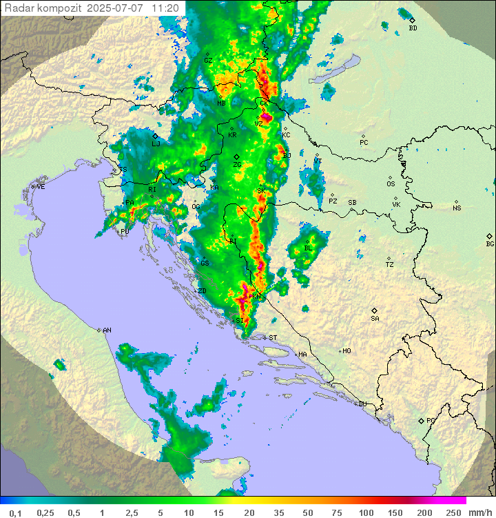 Padavine Hrvaška