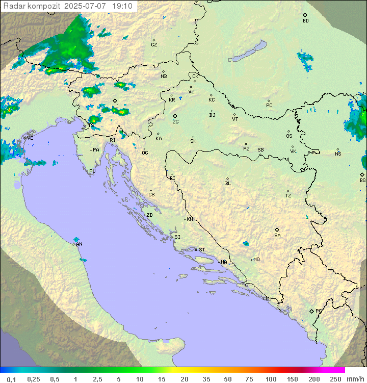 Padavine Hrvaška