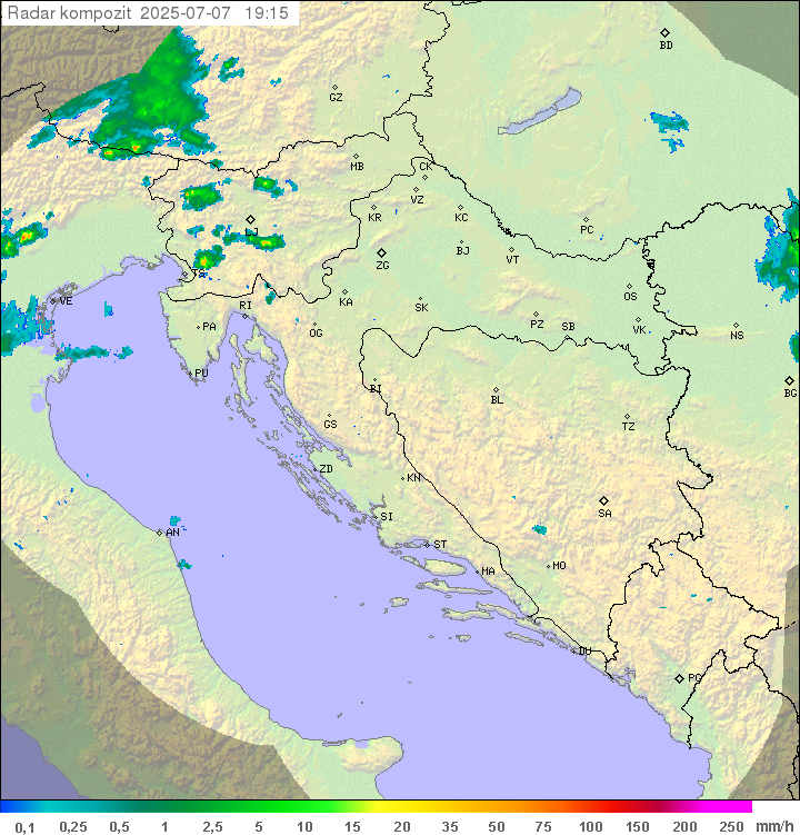 Padavine Hrvaška