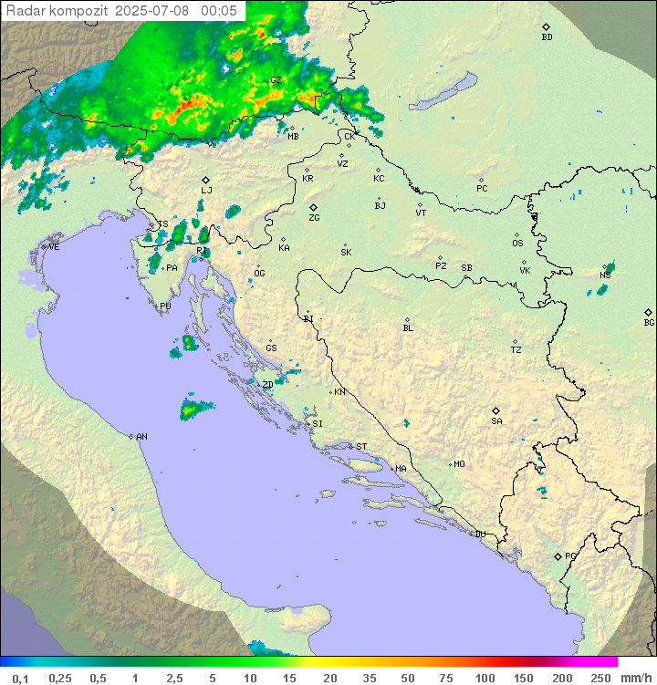 Padavine Hrvaška