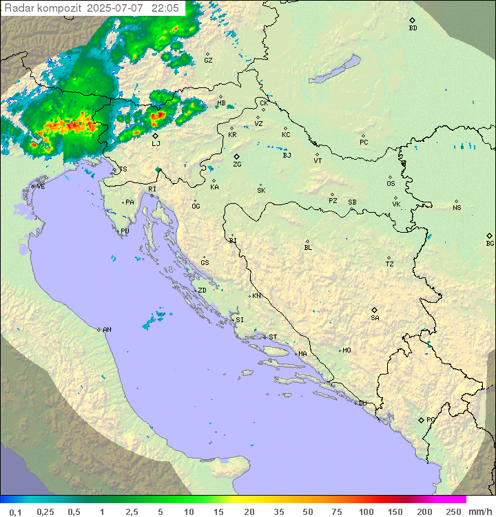 Padavine Hrvaška