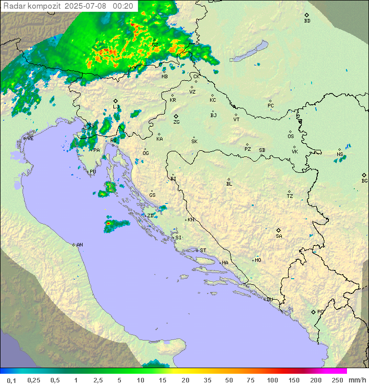 Padavine Hrvaška