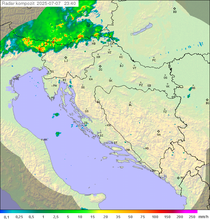 Padavine Hrvaška
