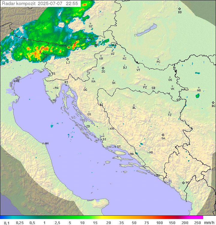 Padavine Hrvaška