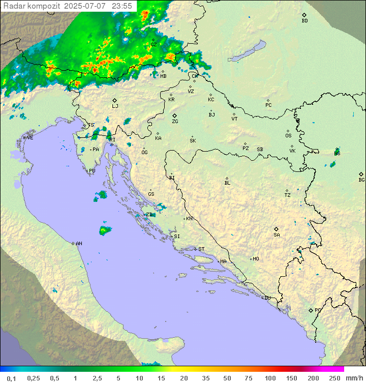 Padavine Hrvaška