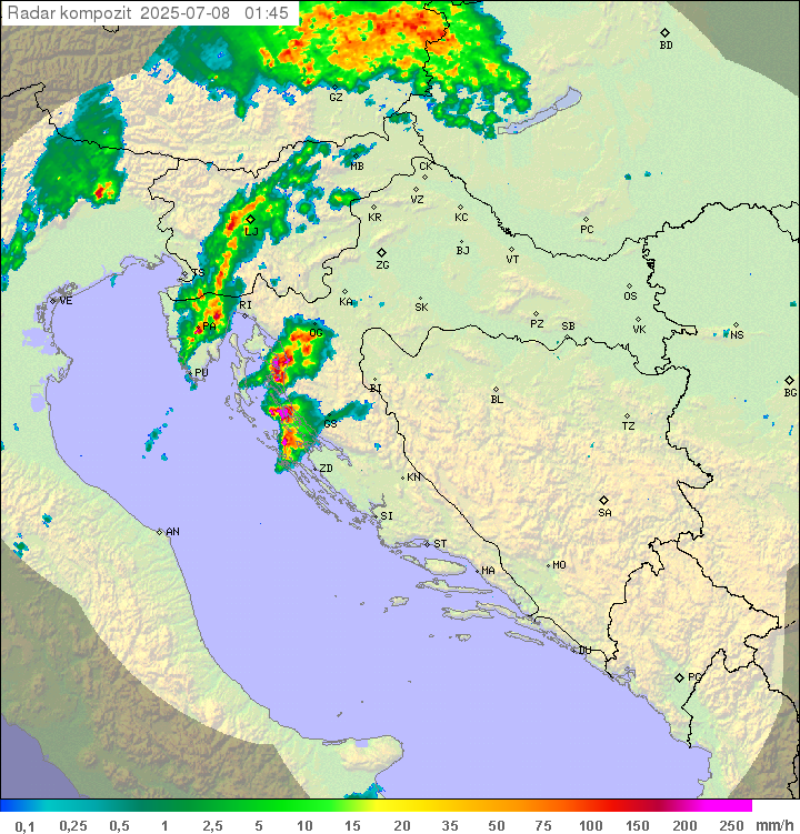Padavine Hrvaška
