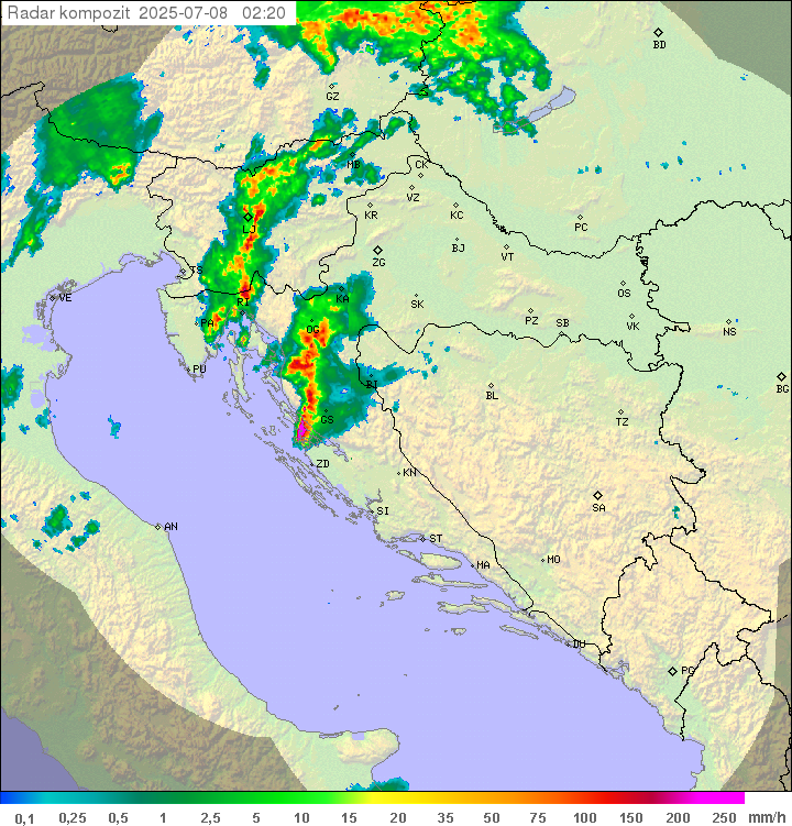 Padavine Hrvaška