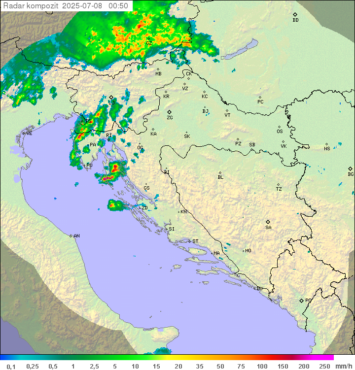 Padavine Hrvaška