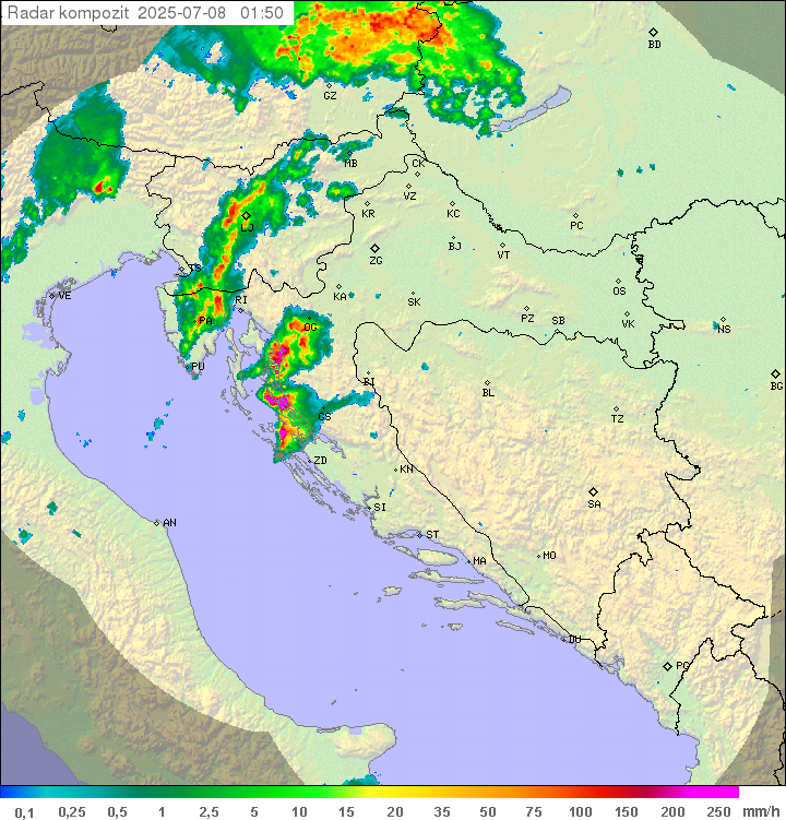 Padavine Hrvaška