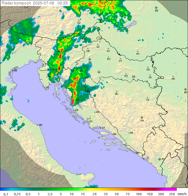 Padavine Hrvaška