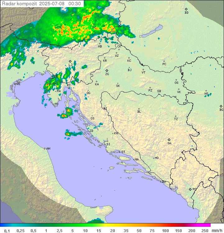 Padavine Hrvaška