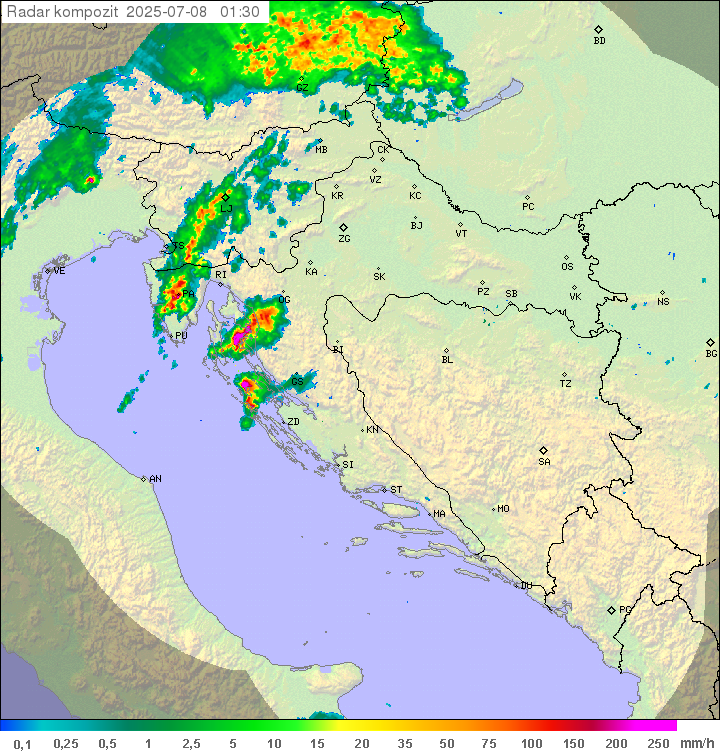 Padavine Hrvaška
