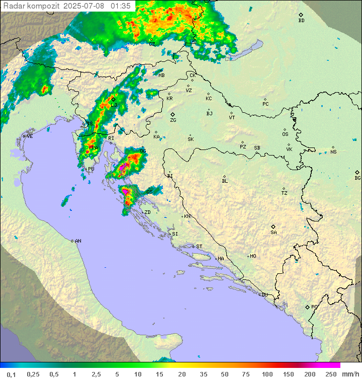 Padavine Hrvaška