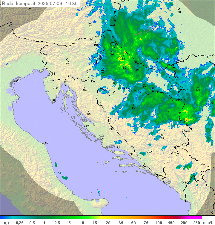 Padavine Hrvaška