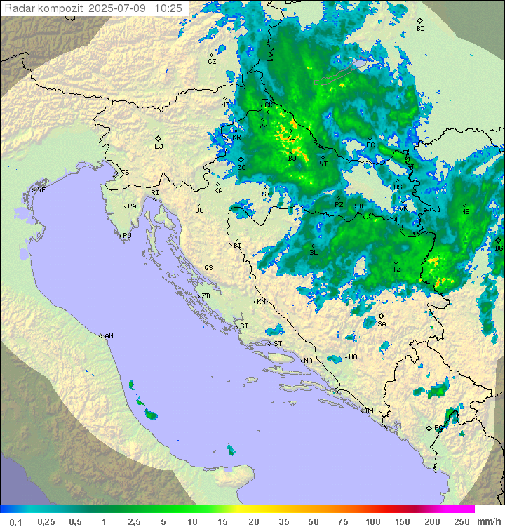 Padavine Hrvaška