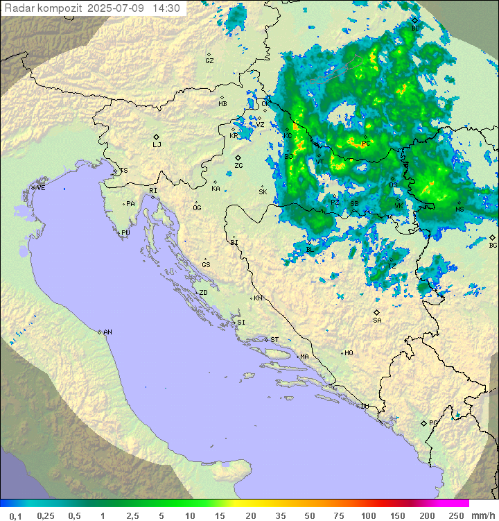 Padavine Hrvaška