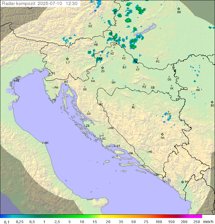 Padavine Hrvaška