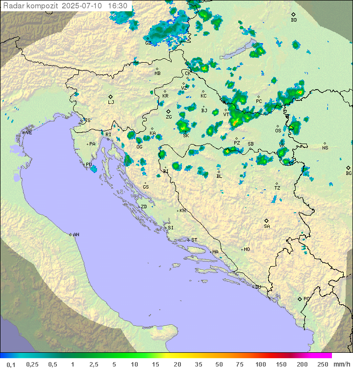 Padavine Hrvaška