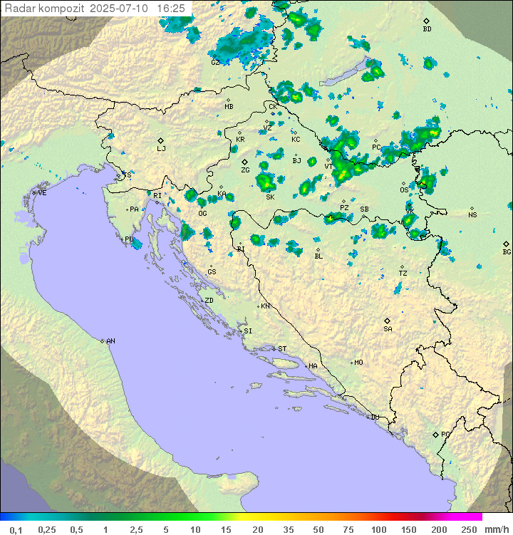 Padavine Hrvaška