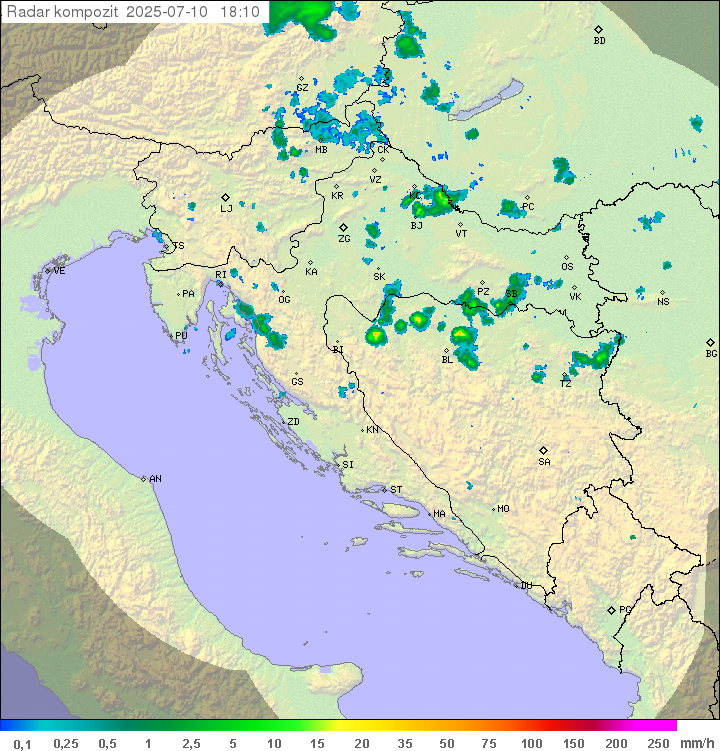 Padavine Hrvaška
