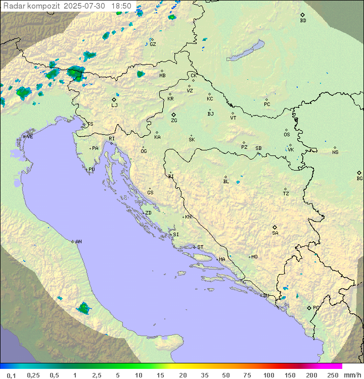 Padavine Hrvaška