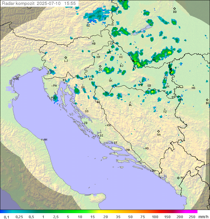 Padavine Hrvaška