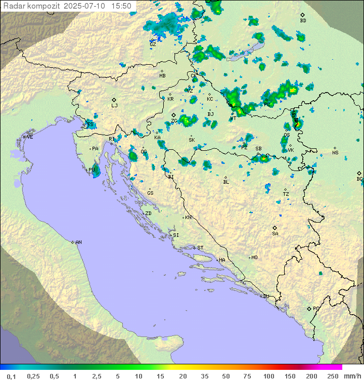 Padavine Hrvaška