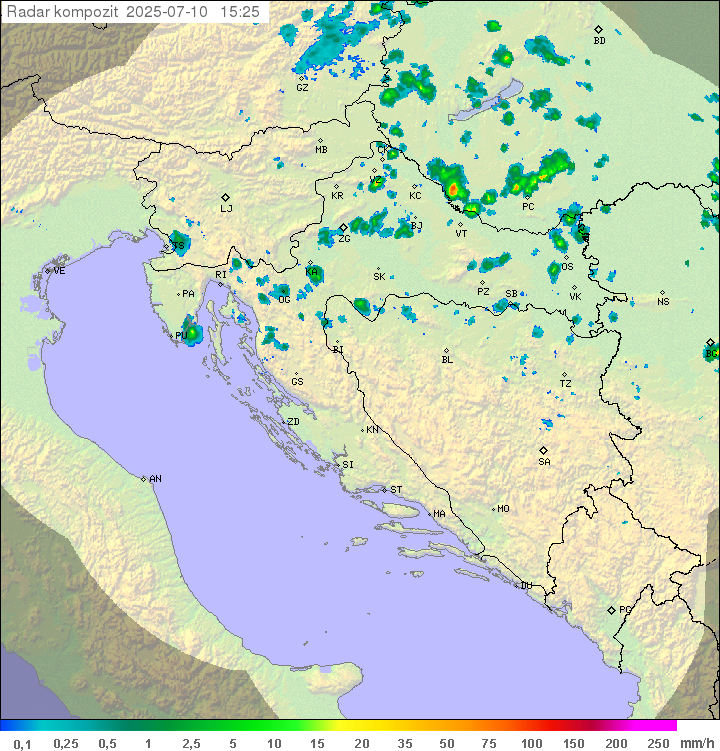Padavine Hrvaška