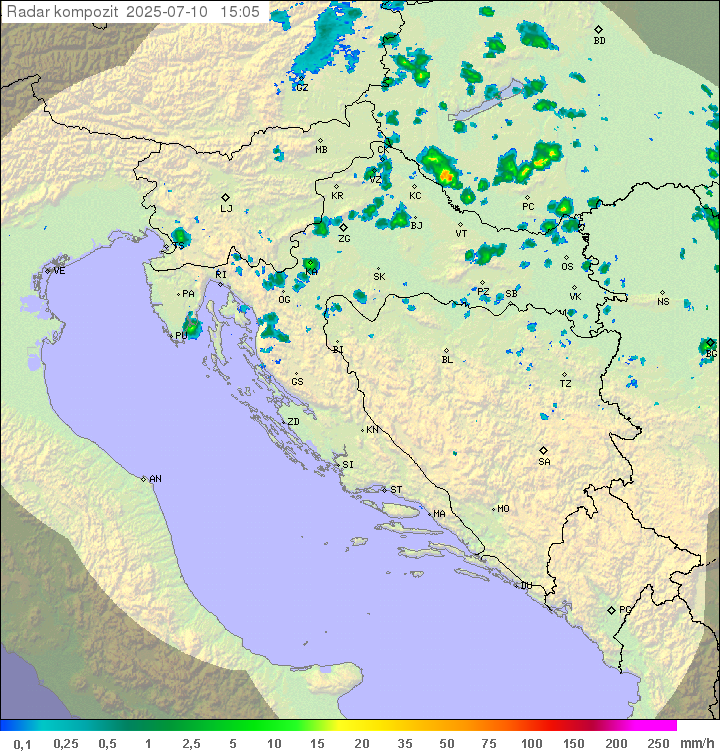 Padavine Hrvaška