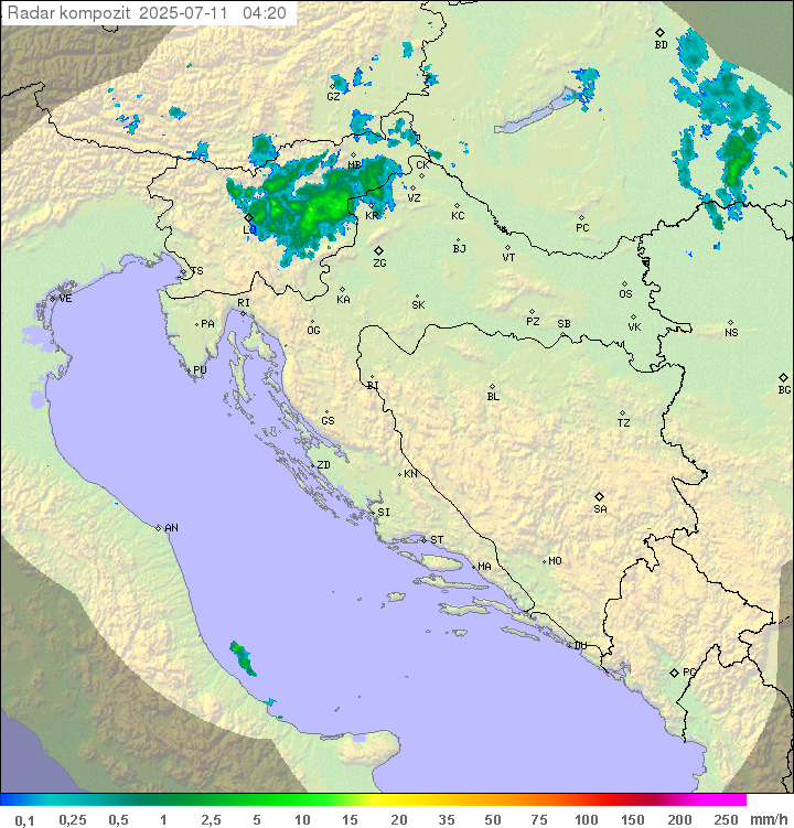 Padavine Hrvaška