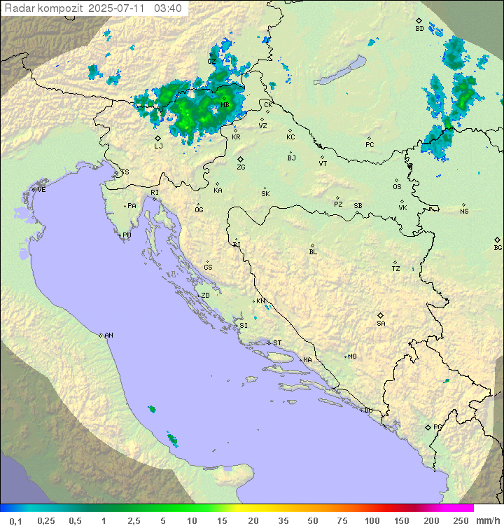 Padavine Hrvaška