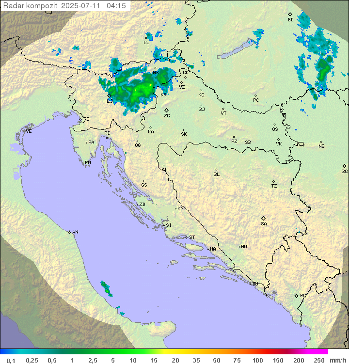 Padavine Hrvaška