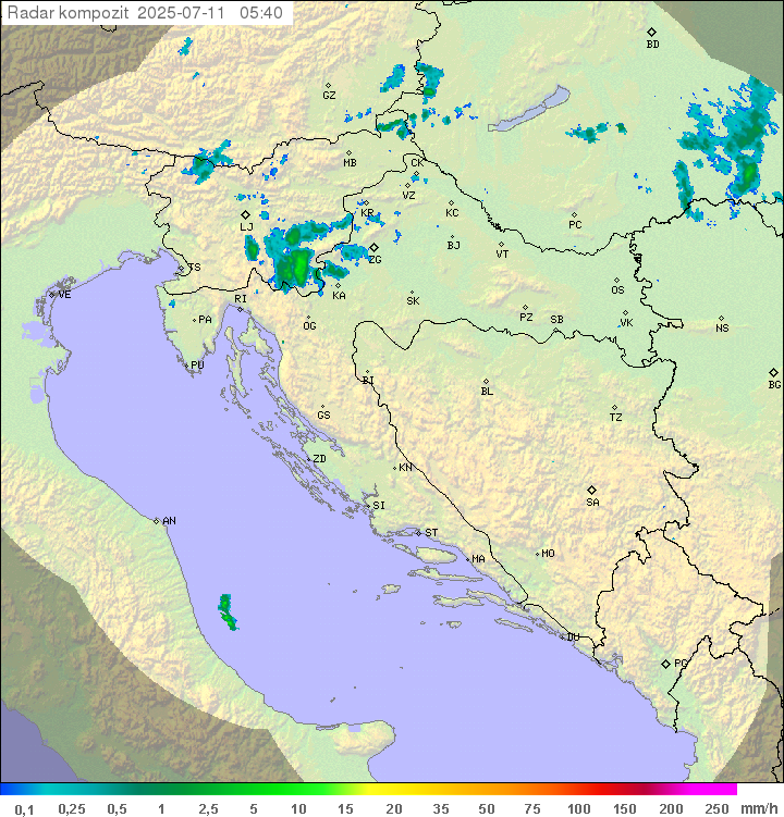 Padavine Hrvaška