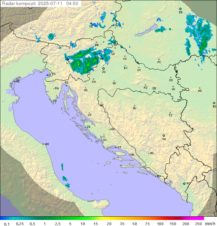 Padavine Hrvaška