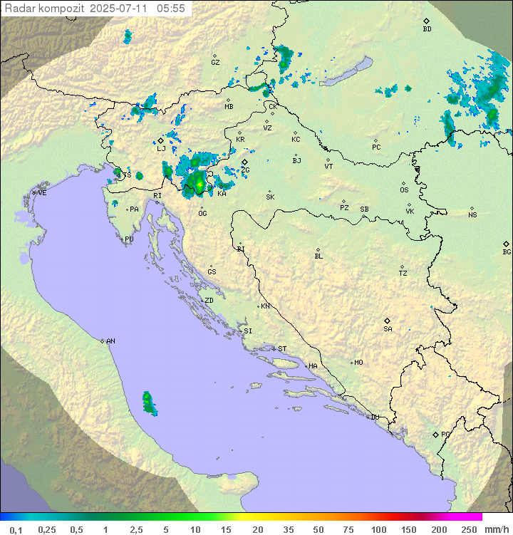 Padavine Hrvaška