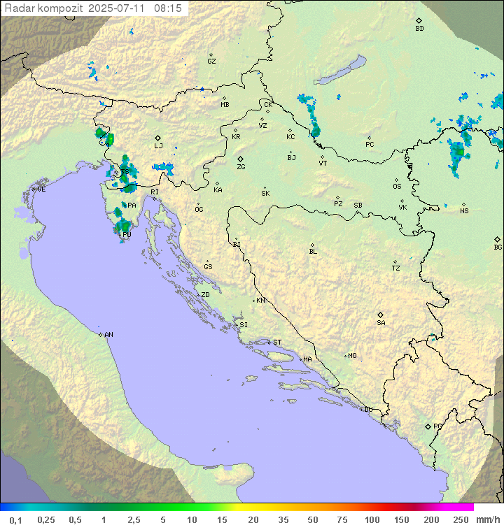Padavine Hrvaška