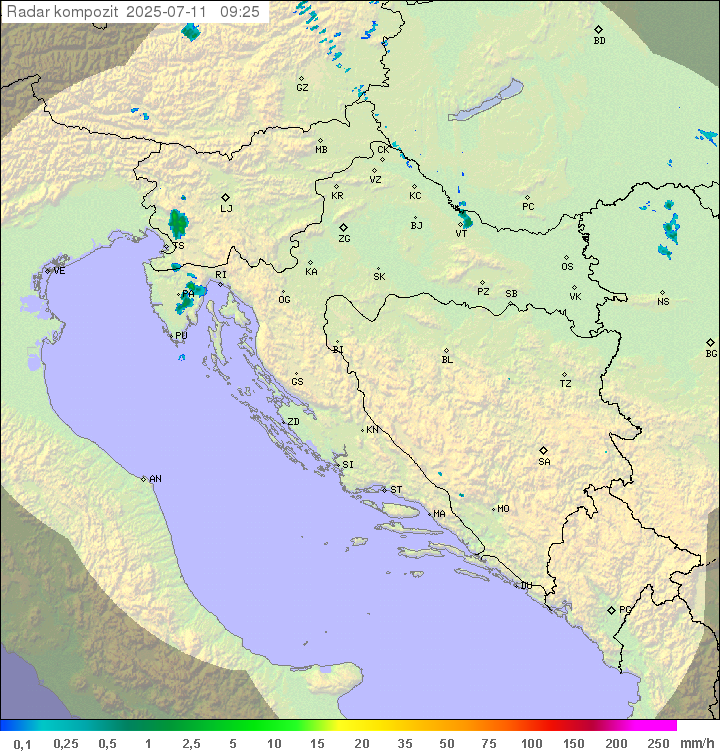 Padavine Hrvaška