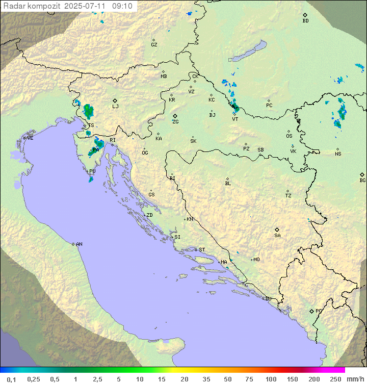 Padavine Hrvaška