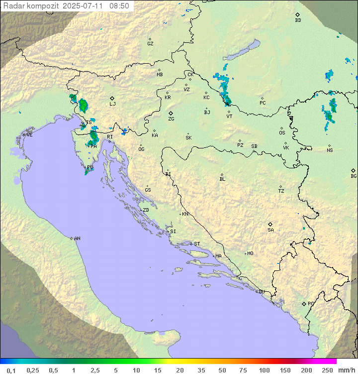 Padavine Hrvaška