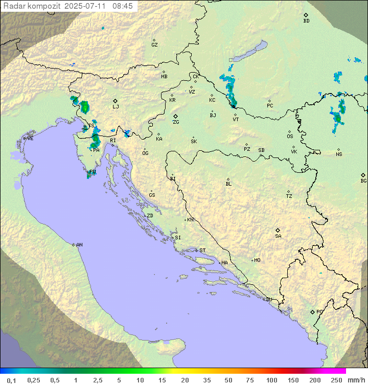Padavine Hrvaška